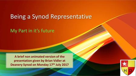 Being a Synod Representative