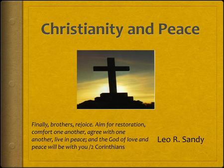 Christianity and Peace