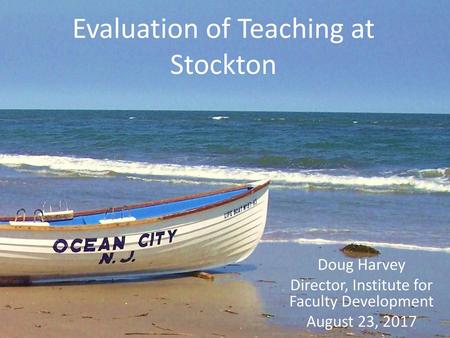 Evaluation of Teaching at Stockton