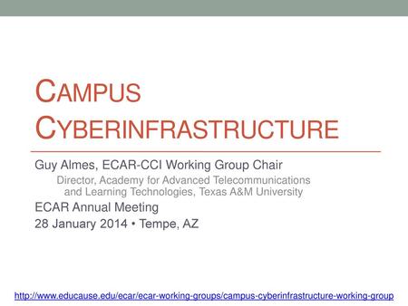 Campus Cyberinfrastructure