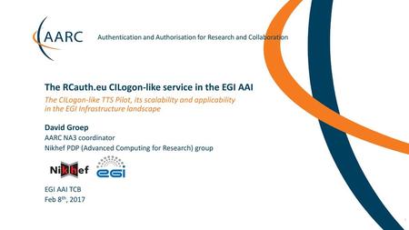 The RCauth.eu CILogon-like service in the EGI AAI