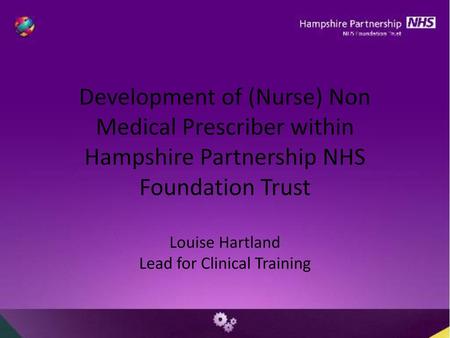 Louise Hartland Lead for Clinical Training