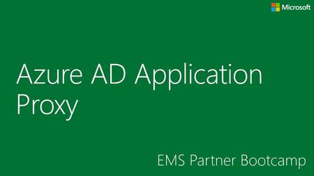 Azure AD Application Proxy