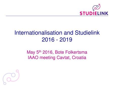 Internationalisation and Studielink