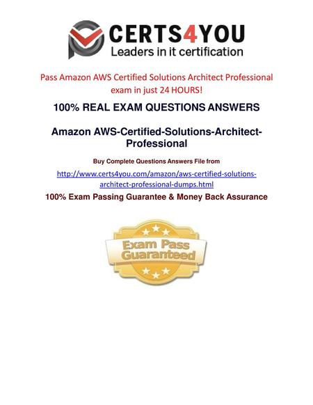 100% Exam Passing Guarantee & Money Back Assurance