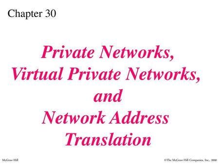 Virtual Private Networks,