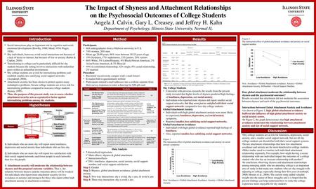 The Impact of Shyness and Attachment Relationships