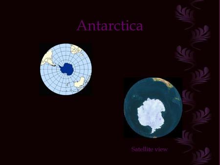 Antarctica Satellite view.