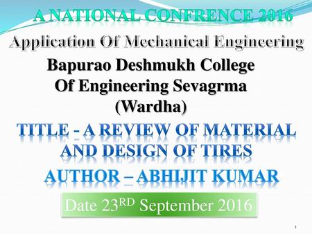 Application Of Mechanical Engineering