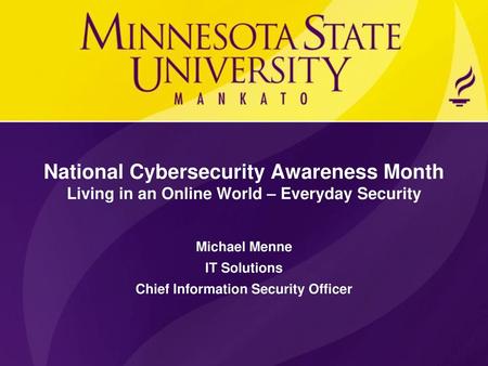 Michael Menne IT Solutions Chief Information Security Officer