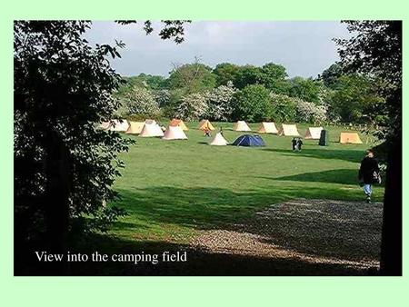 View into the camping field