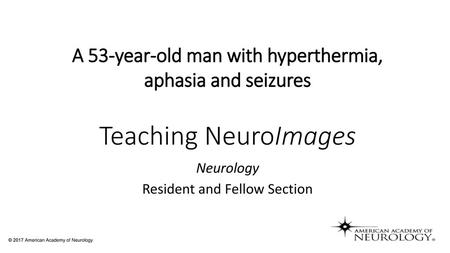 Neurology Resident and Fellow Section