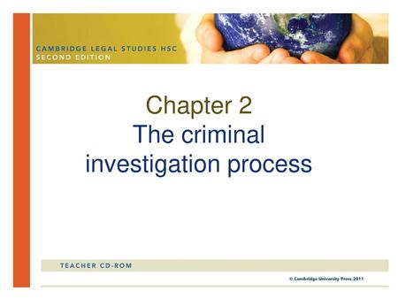 Chapter 2 The criminal investigation process