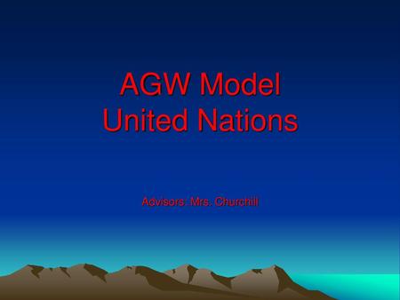 AGW Model United Nations