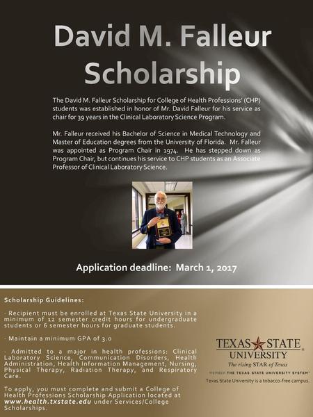 David M. Falleur Scholarship