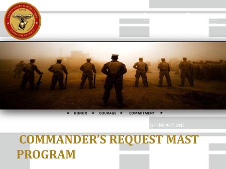 Commander’s request mast program