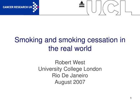 Smoking and smoking cessation in the real world