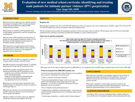 Evaluation of new medical school curricula: identifying and treating