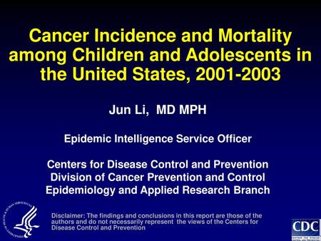 Jun Li,  MD MPH Epidemic Intelligence Service Officer