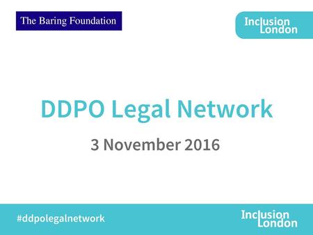 DDPO Legal Network 3 November 2016.