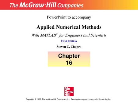 Applied Numerical Methods