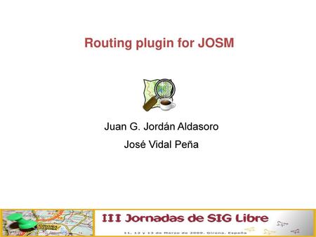 Routing plugin for JOSM