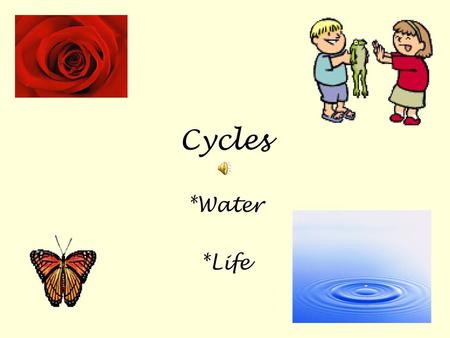 Cycles *Water *Life.