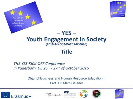 – YES – Youth Engagement in Society ( NO02-KA )