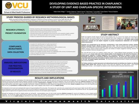 DEVELOPING EVIDENCE-BASED PRACTICE IN CHAPLAINCY: