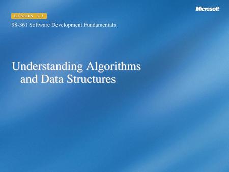 Understanding Algorithms and Data Structures