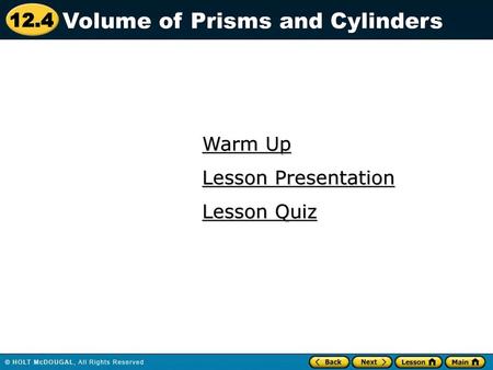 Volume of Prisms and Cylinders