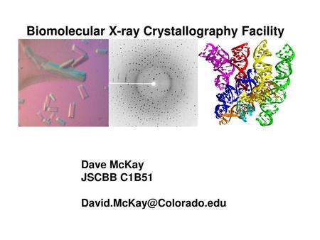 Biomolecular X-ray Crystallography Facility