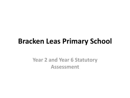 Bracken Leas Primary School