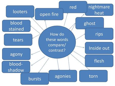 How do these words compare/ contrast?