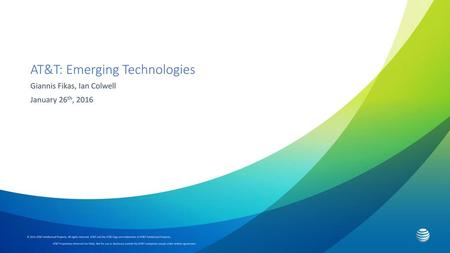 AT&T: Emerging Technologies