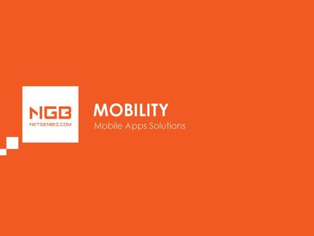 MOBILITY Mobile Apps Solutions.