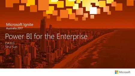 Power BI for the Enterprise