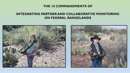 integrating partner and collaborative monitoring on federal Rangelands