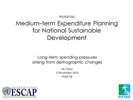 Long-term spending pressures arising from demographic changes