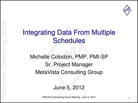 Integrating Data From Multiple Schedules