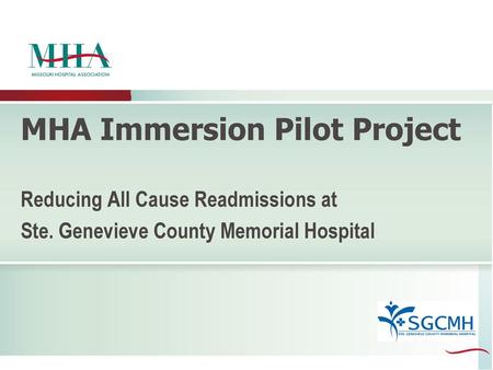 MHA Immersion Pilot Project