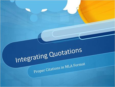 Integrating Quotations