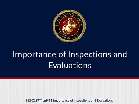 Importance of Inspections and Evaluations