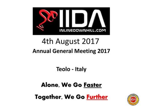 Annual General Meeting 2017 Teolo - Italy