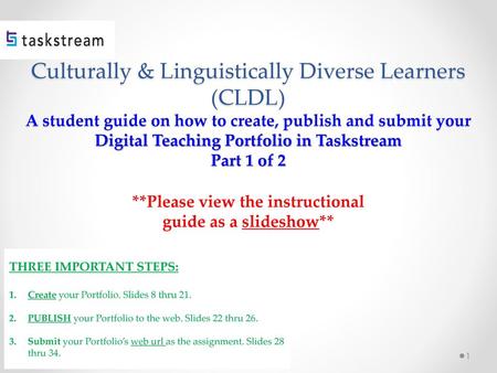 **Please view the instructional guide as a slideshow**