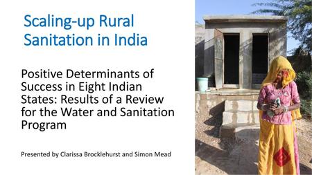 Scaling-up Rural Sanitation in India