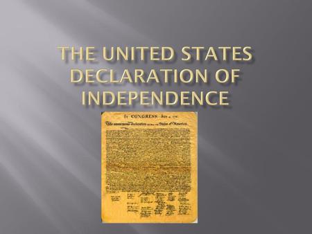 The united states declaration of independence