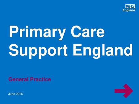 Primary Care Support England