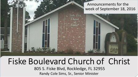 805 S. Fiske Blvd, Rockledge, FL 32955