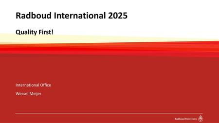 Radboud International 2025